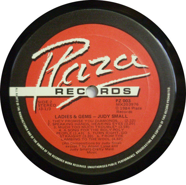 Judy Small : Ladies & Gems (LP, Album)