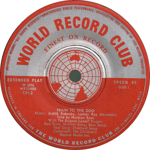 Various : Train To The Zoo / Train To The Farm (LP, EP, Mono, Club)