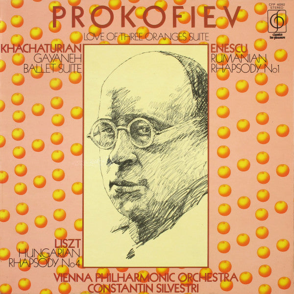 Prokofiev* / Khachaturian* / Enescu* / Liszt*, Vienna Philharmonic Orchestra*, Constantin Silvestri : Love Of Three Oranges Suite / Gayaneh Ballet Suite / Rumanian Rhapsody No1 / Hungarian Rhapsody No4 (LP, Comp)