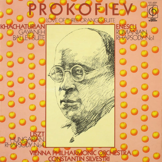 Prokofiev* / Khachaturian* / Enescu* / Liszt*, Vienna Philharmonic Orchestra*, Constantin Silvestri : Love Of Three Oranges Suite / Gayaneh Ballet Suite / Rumanian Rhapsody No1 / Hungarian Rhapsody No4 (LP, Comp)