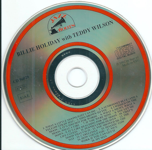 Billie Holiday With Teddy Wilson And His Orchestra : 1935-1937 -  My Man  (CD, Comp)