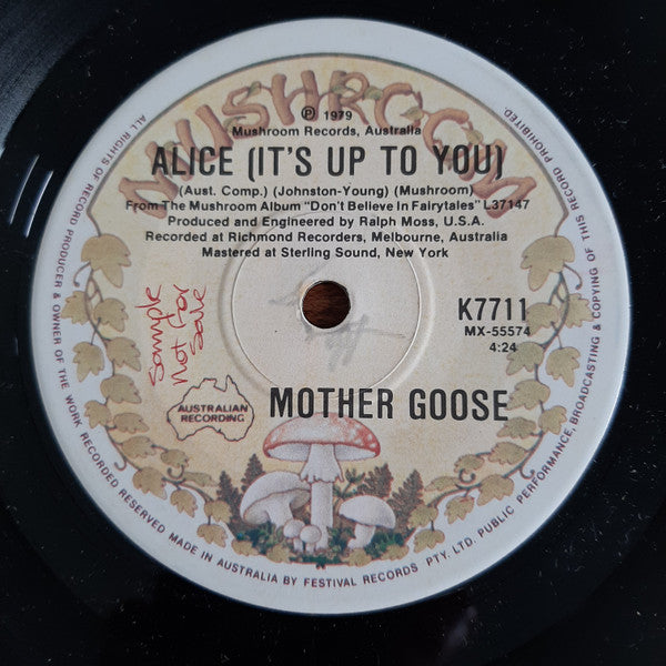 Mother Goose : Living In A Silent Movie (7", Single)
