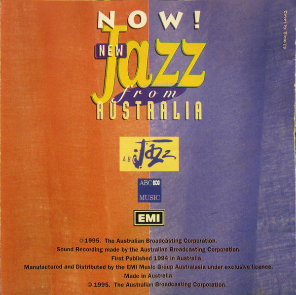 Various : Now! New Jazz From Australia (CD, Comp)