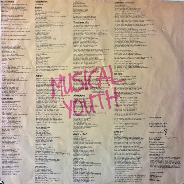 Musical Youth : The Youth Of Today (LP, Album)