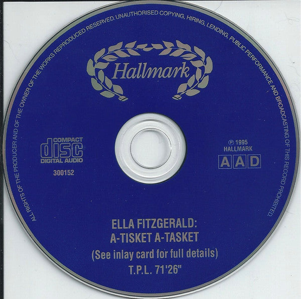 Ella Fitzgerald : A Tisket A Tasket - 24 Swing Standards From The First Lady Of Jazz (CD, Comp)