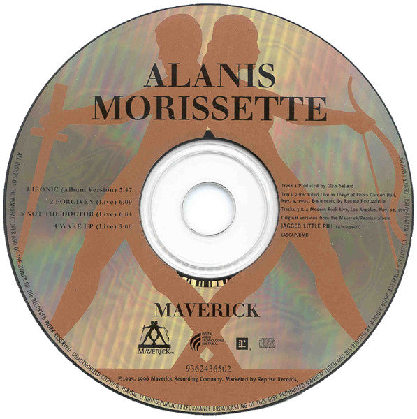 Alanis Morissette : Ironic (CD, Single, Ltd)