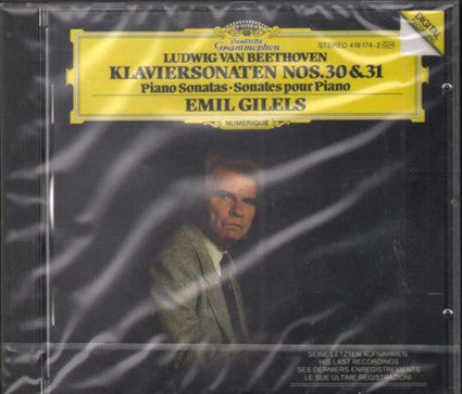 Ludwig van Beethoven / Emil Gilels : Klaviersonaten Nos. 30 & 31 = Piano Sonatas = Sonates Pour Piano (CD, Album)