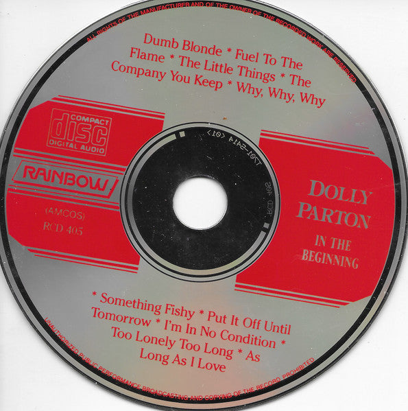 Dolly Parton : In The Beginning (CD, Comp)