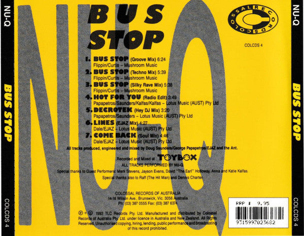 Nu-Q : Bus Stop (CD, Maxi)
