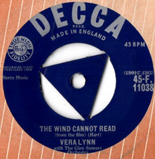 Vera Lynn : The Wind Cannot Read (7", Single)