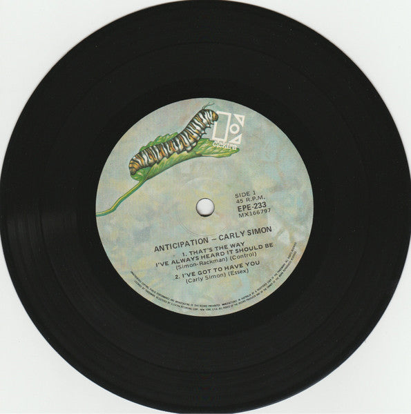 Carly Simon : Anticipation (7", EP)
