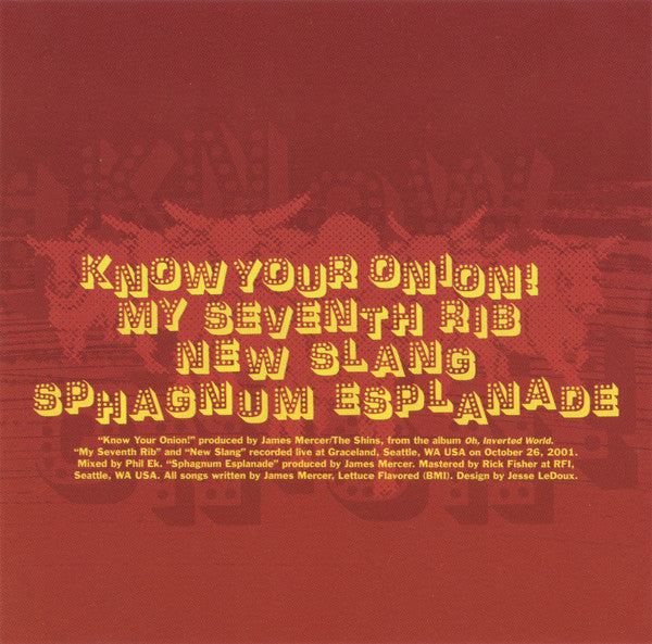 The Shins : Know Your Onion! (CD, Single)
