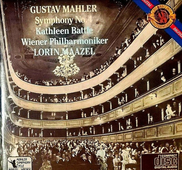 Gustav Mahler, Kathleen Battle, Wiener Philharmoniker, Lorin Maazel : Symphony No. 4 (CD, RE)