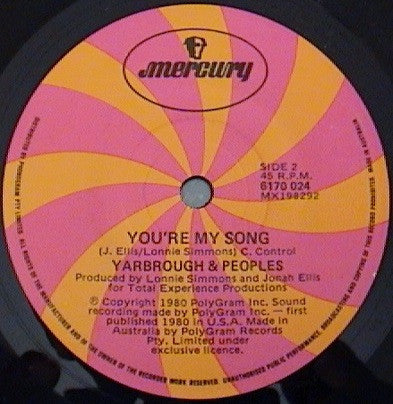 Yarbrough & Peoples : Don't Stop The Music (7")