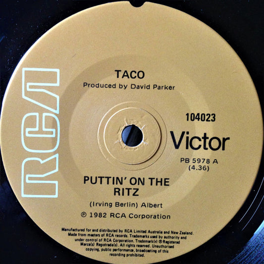 Taco : Puttin' On The Ritz (7", Single)