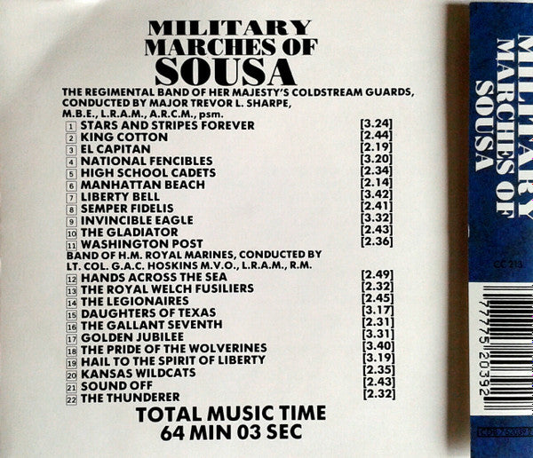 Sousa*, Coldstream Guards, Royal Marines* : Military Marches Of Sousa (CD, Comp)