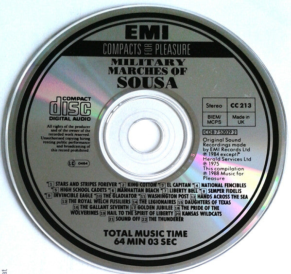 Sousa*, Coldstream Guards, Royal Marines* : Military Marches Of Sousa (CD, Comp)