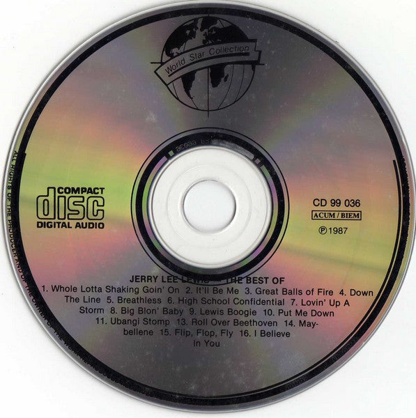 Jerry Lee Lewis : The Best Of (CD, Comp, Unofficial, ADD)
