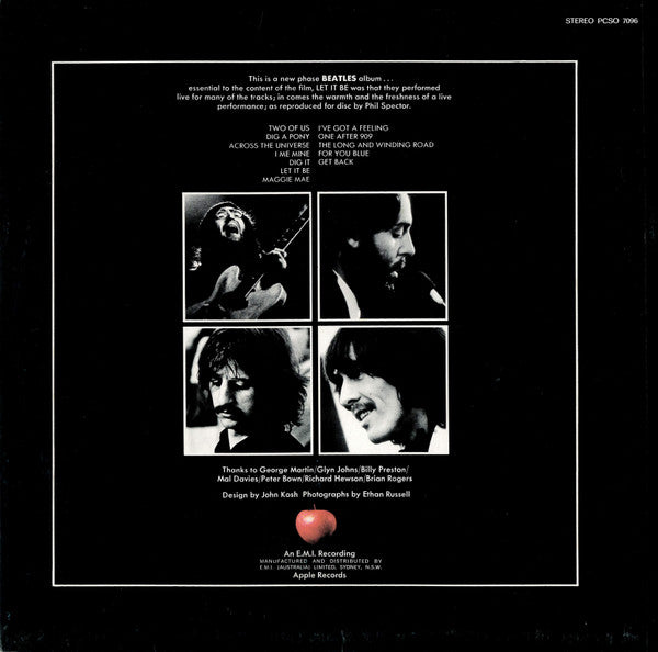 The Beatles : Let It Be (LP, Album, RE)