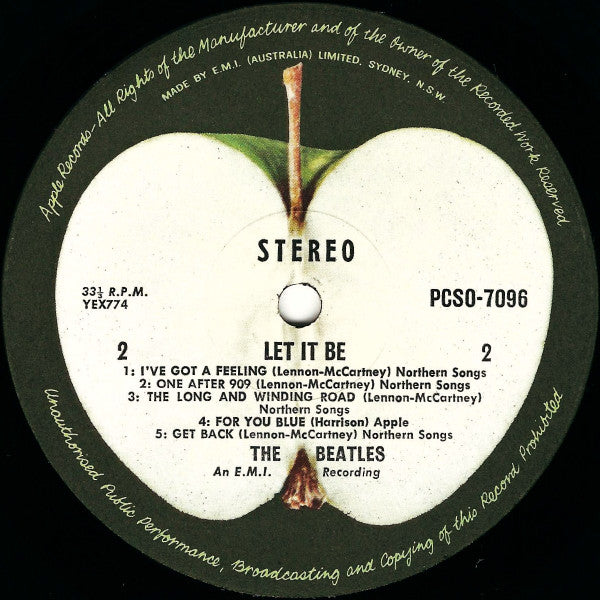 The Beatles : Let It Be (LP, Album, RE)