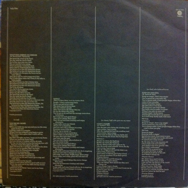 Helen Reddy : Love Song For Jeffrey (LP, Album, Gat)