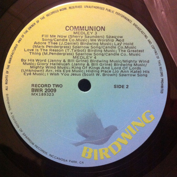 Various : Communion (A Sing-A-Long For God's People In Harmony) (2xLP)