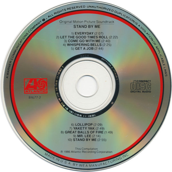 Various : Stand By Me (Original Motion Picture Soundtrack) (CD, Comp, Club)