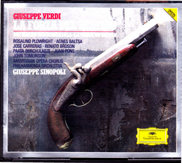 Giuseppe Verdi / Rosalind Plowright • Agnes Baltsa • José Carreras • Renato Bruson • Paata Burchuladze • Juan Pons • John Tomlinson (2) • Ambrosian Opera Chorus* • Philharmonia Orchestra • Giuseppe Sinopoli : La Forza del Destino (3xCD, Album + Box, Sli)