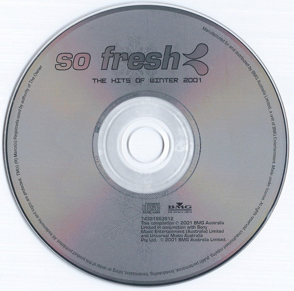 Various : So Fresh: The Hits Of Winter 2001 (CD, Comp)