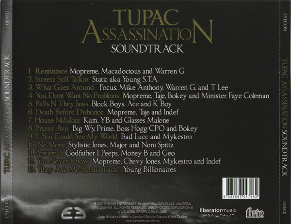 Various : Tupac Assassination Soundtrack (CD, Comp)