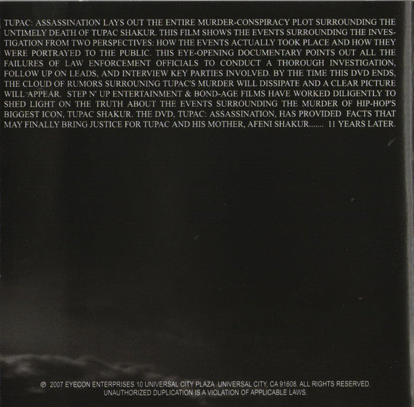 Various : Tupac Assassination Soundtrack (CD, Comp)