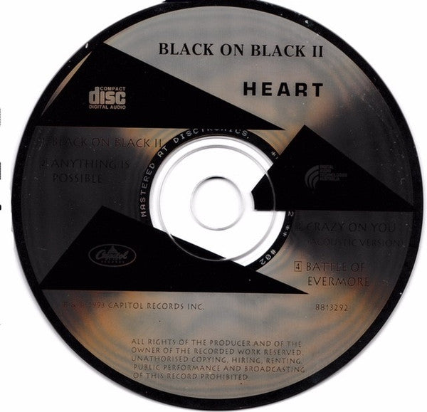 Heart : Black On Black II (CD, Single)