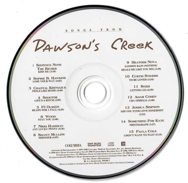 Various : Songs From Dawson's Creek (CD, Comp, Enh)