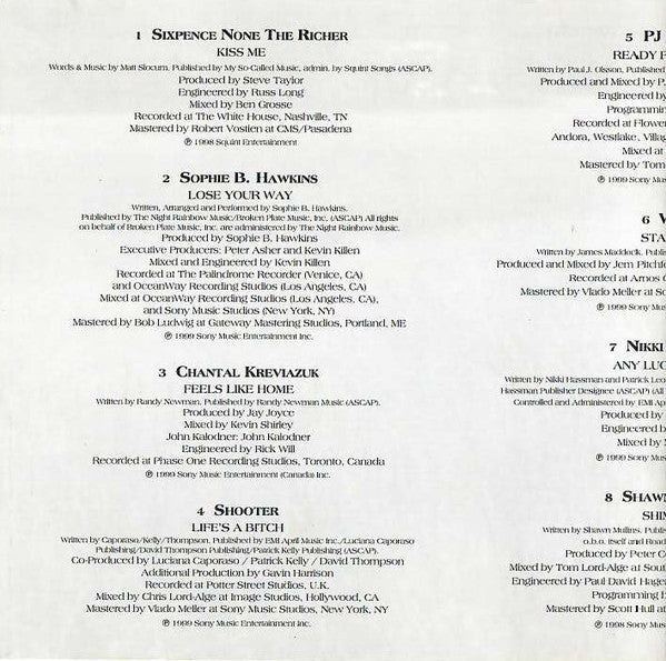Various : Songs From Dawson's Creek (CD, Comp, Enh)