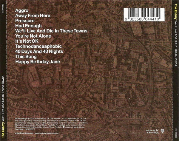 The Enemy (6) : We'll Live And Die In These Towns (CD, Album)