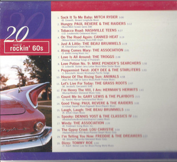 Various : 20 Best Rockin' 60s (CD, Comp)