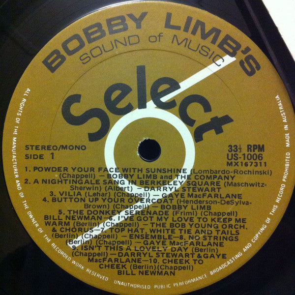 Bobby Limb : Bobby Limb's Sound Of Music (LP)