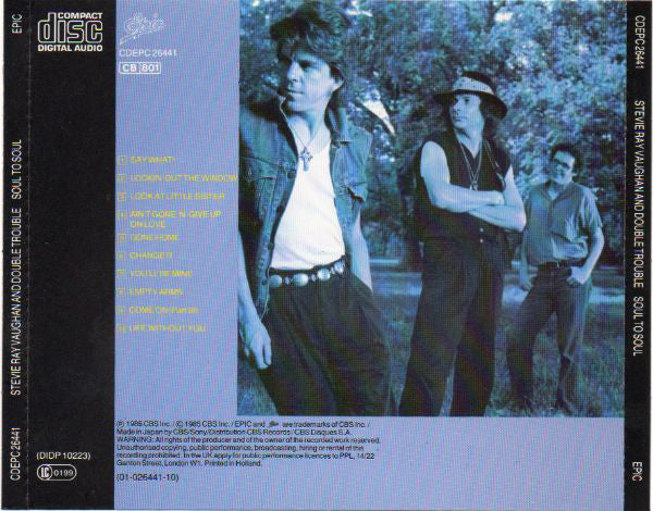 Stevie Ray Vaughan And Double Trouble* : Soul To Soul (CD, Album, RE)