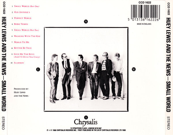 Huey Lewis & The News : Small World (CD, Album)