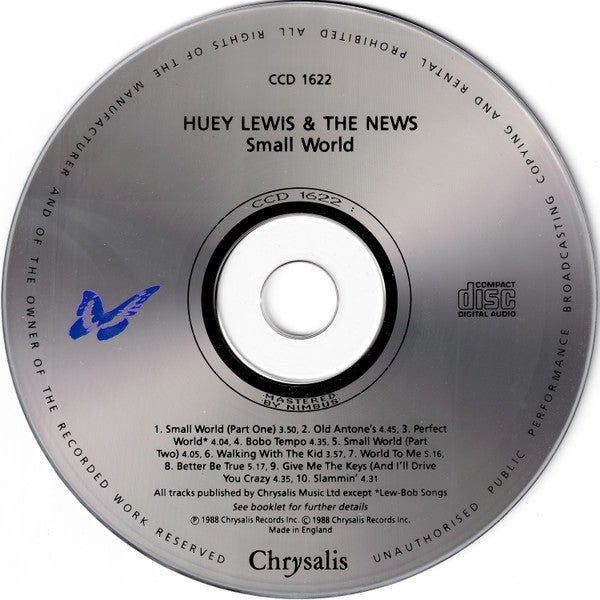 Huey Lewis & The News : Small World (CD, Album)