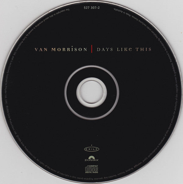 Van Morrison : Days Like This (CD, Album, Dis)