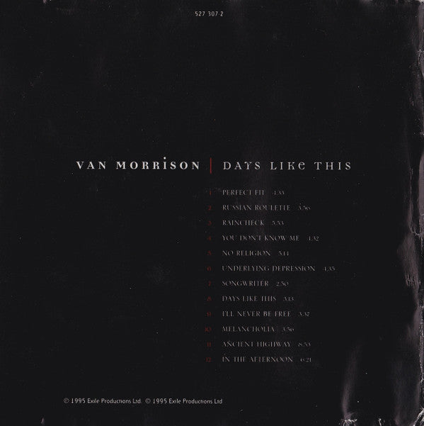 Van Morrison : Days Like This (CD, Album, Dis)