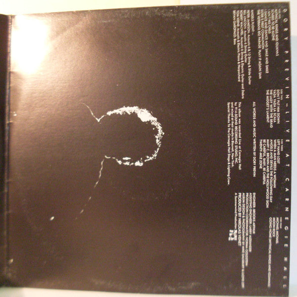Dory Previn : Live At Carnegie Hall (2xLP, Album)