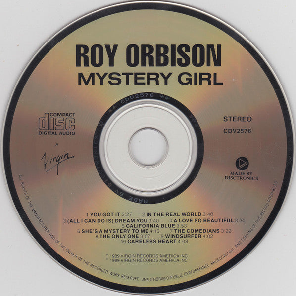 Roy Orbison : Mystery Girl (CD, Album)