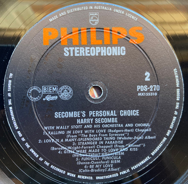 Secombe* : Secombe's Personal Choice Featuring 'This Is My Song' (LP, Comp)