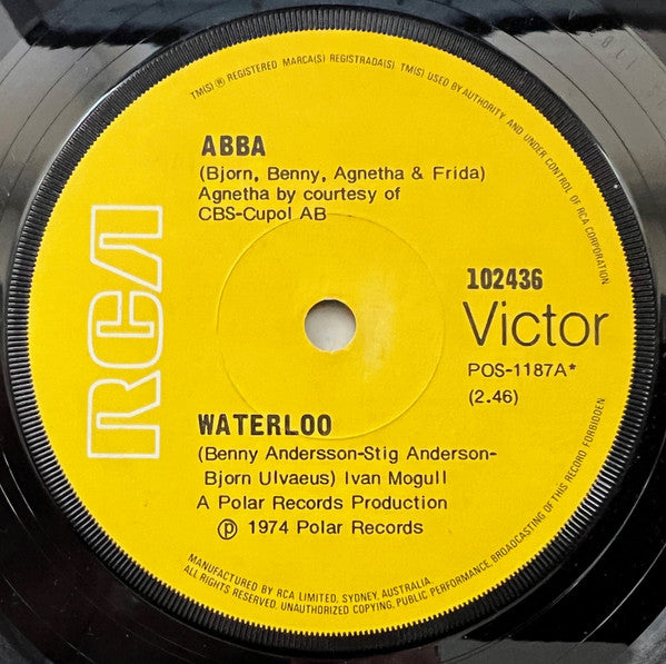 ABBA : Waterloo (7", Single)