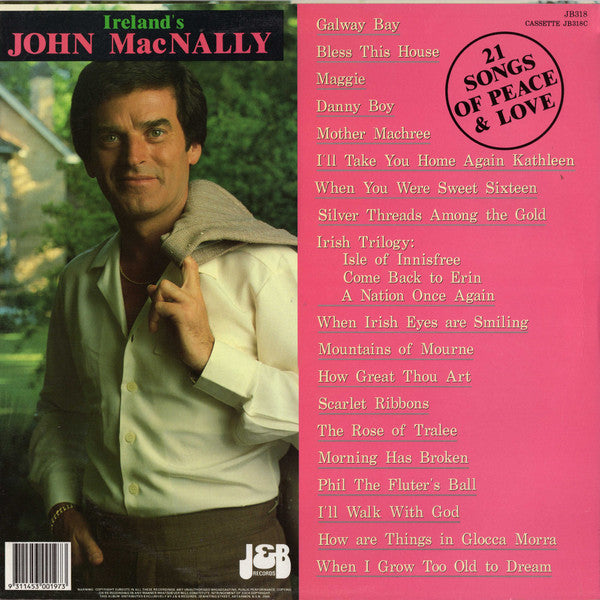 John MacNally : Ireland's John MacNally 21 Songs Of Peace And Love (LP, Comp)