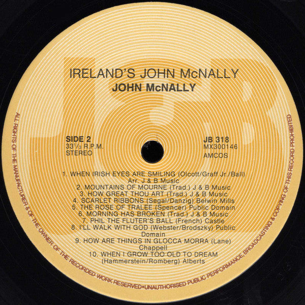John MacNally : Ireland's John MacNally 21 Songs Of Peace And Love (LP, Comp)