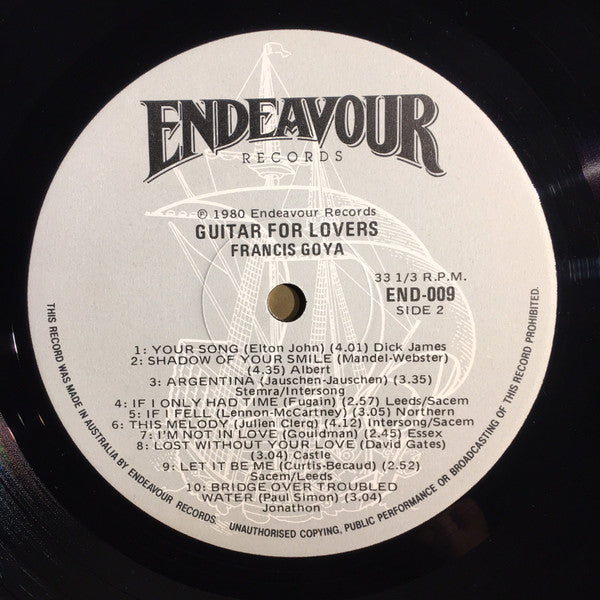 Francis Goya : Guitar For Lovers (LP, Album)
