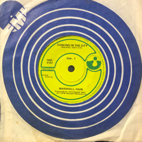 Marshall, Hain* : Dancing In The City (7", Single)